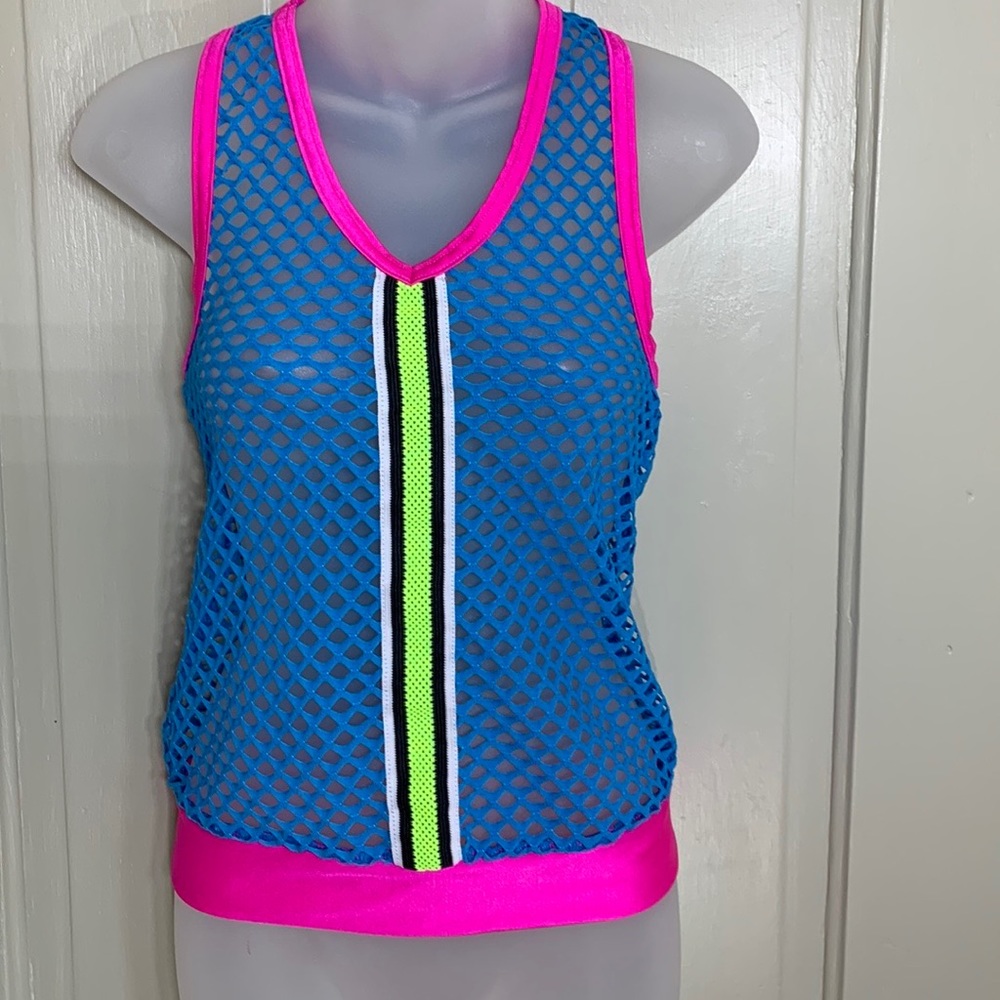 Wide Mesh Racer Back Tank